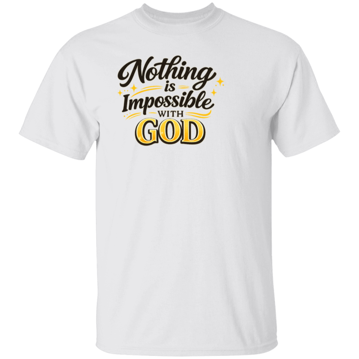 Nothing Is Impossible with God shirt - White