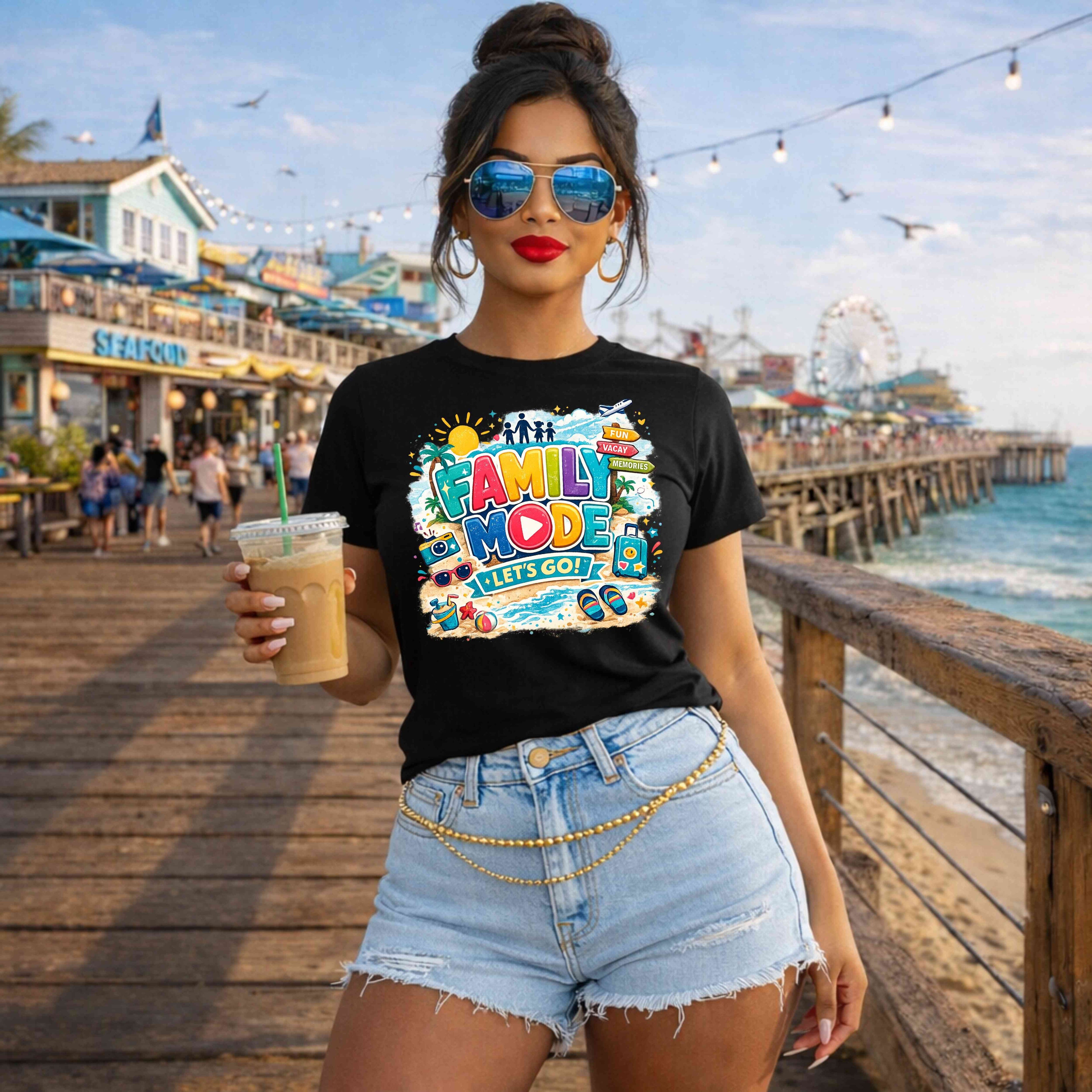 Family Mode Activated Vacation Tee