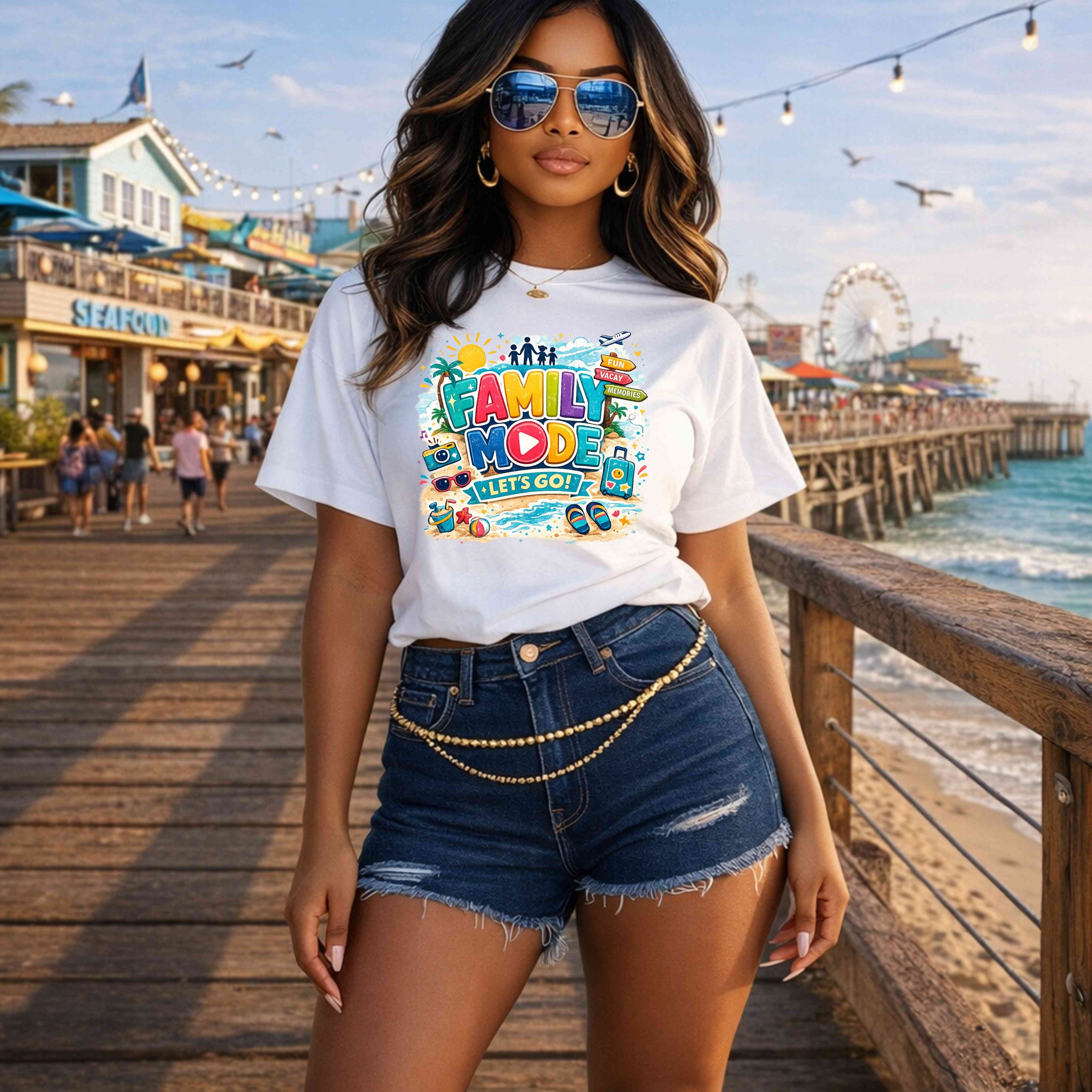 Family Mode Activated Vacation Tee
