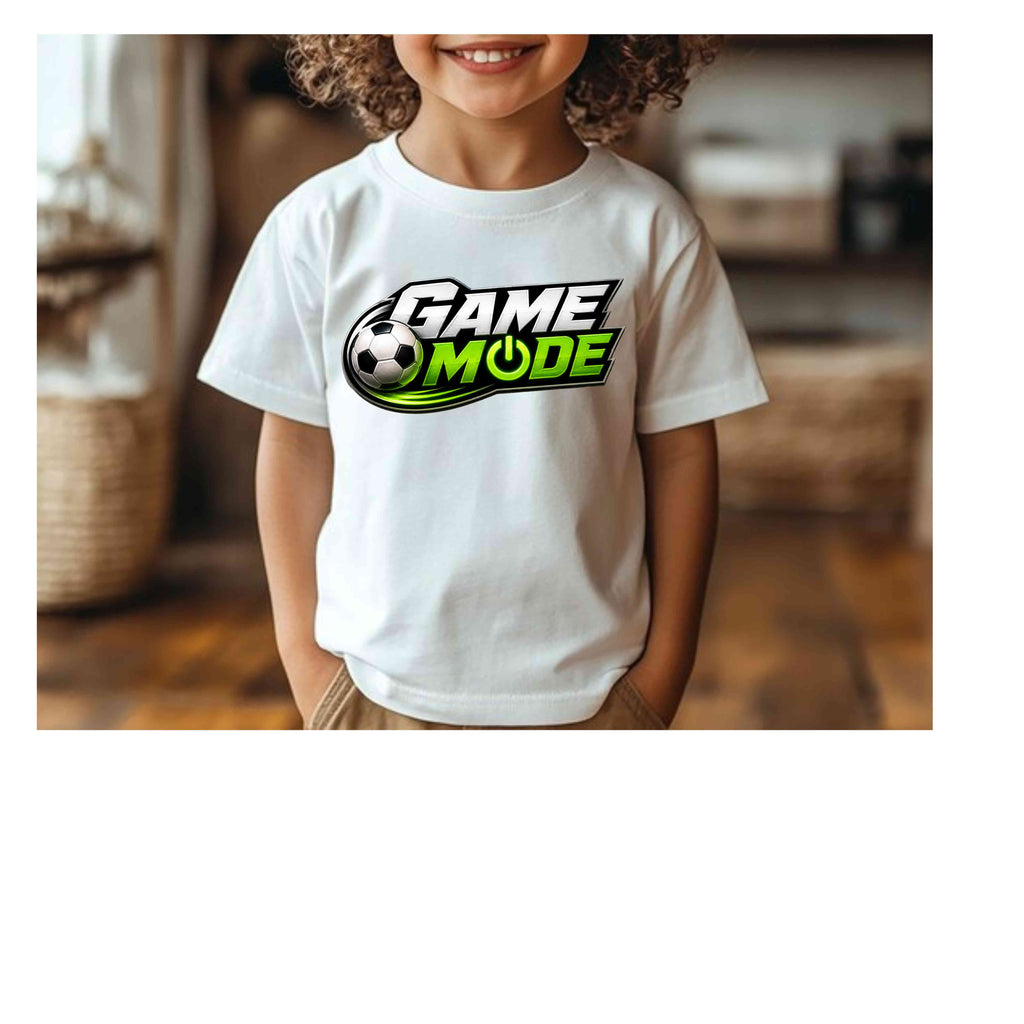 Soccer Game Mode Tee | Youth Soccer Shirt | Sports Fan Graphic Tee