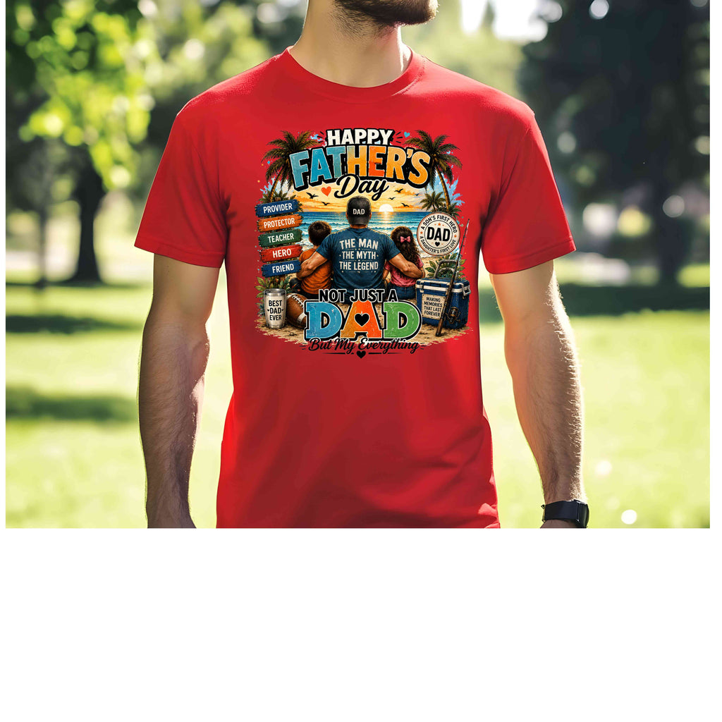 Happy Father's Day Shirt | Dad Beach Sunset Tee | Best Dad Ever Gift
