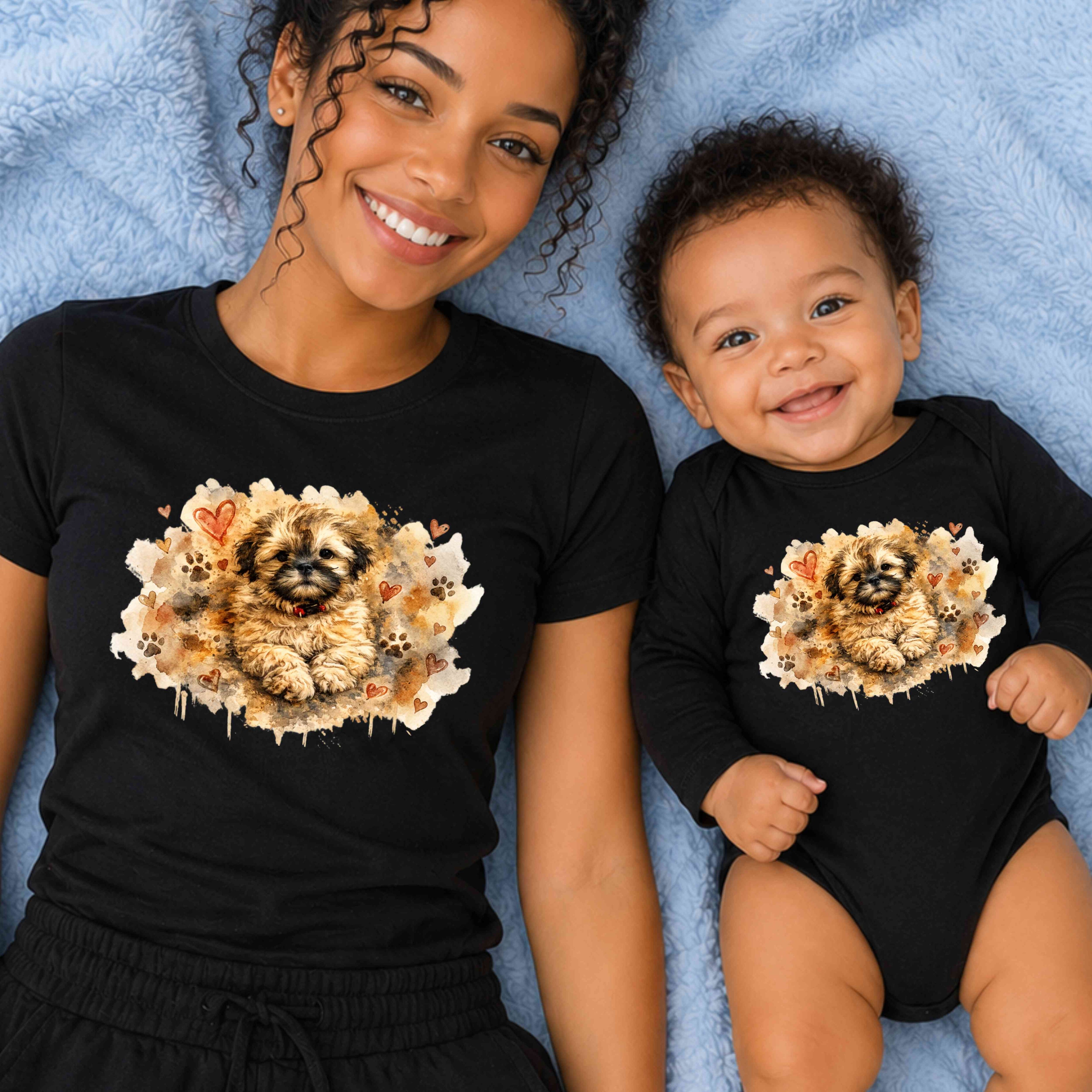 Puppy Love Watercolor Tee | Favor Mode