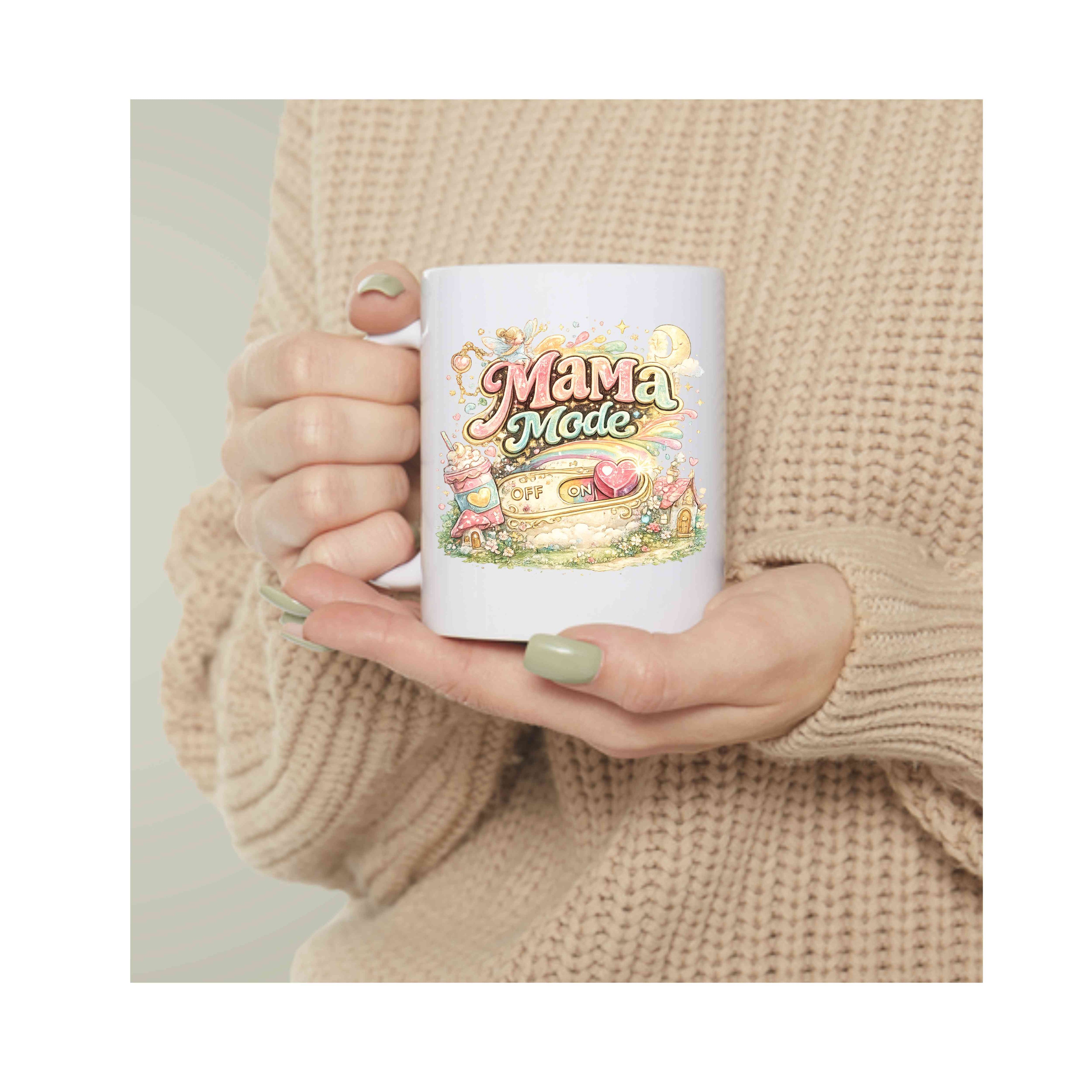 Mama Mode Coffee Mug | Whimsical Cottagecore Mom Mug | Mother's Day Gift | Fairy Mama Cup