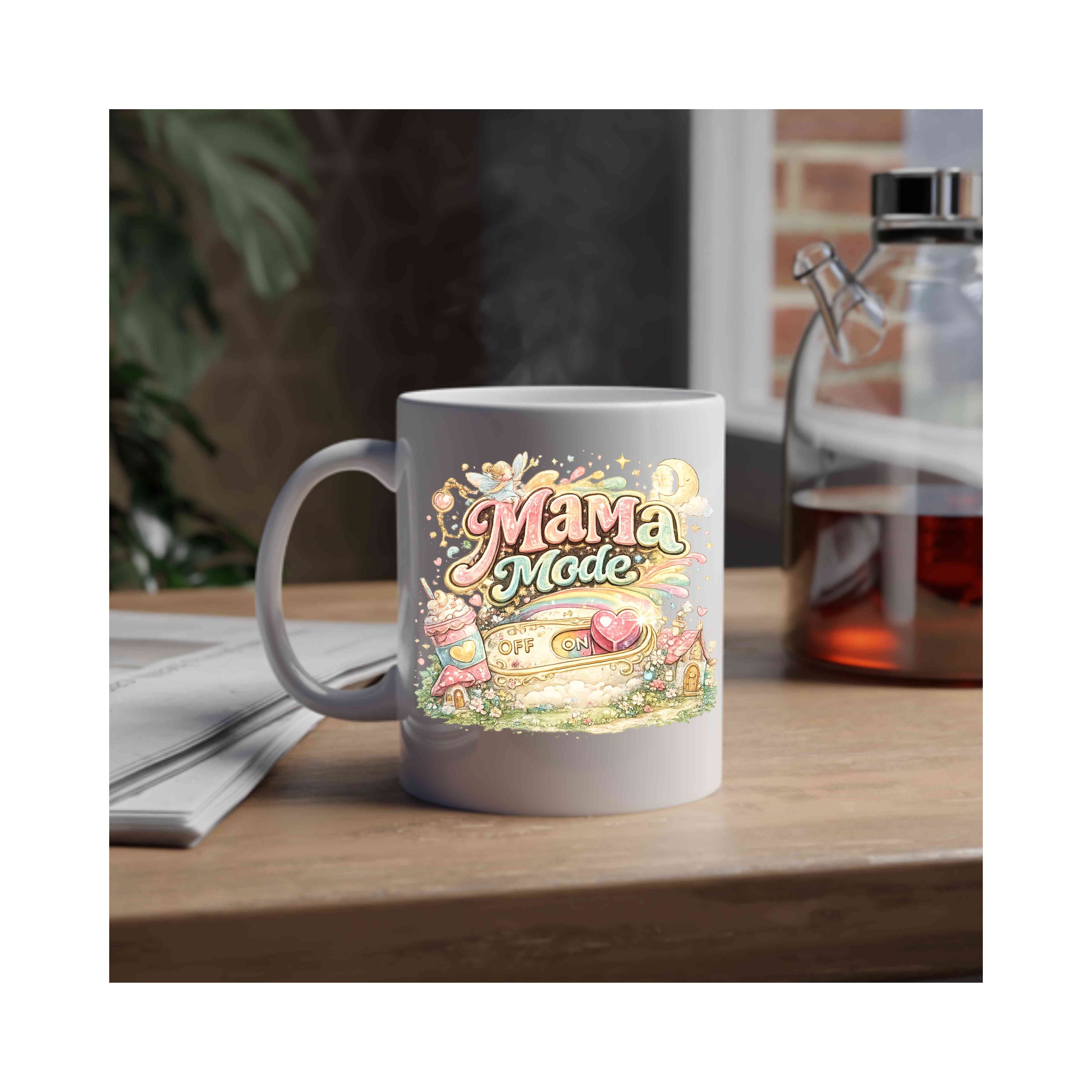 Mama Mode Coffee Mug | Whimsical Cottagecore Mom Mug | Mother's Day Gift | Fairy Mama Cup