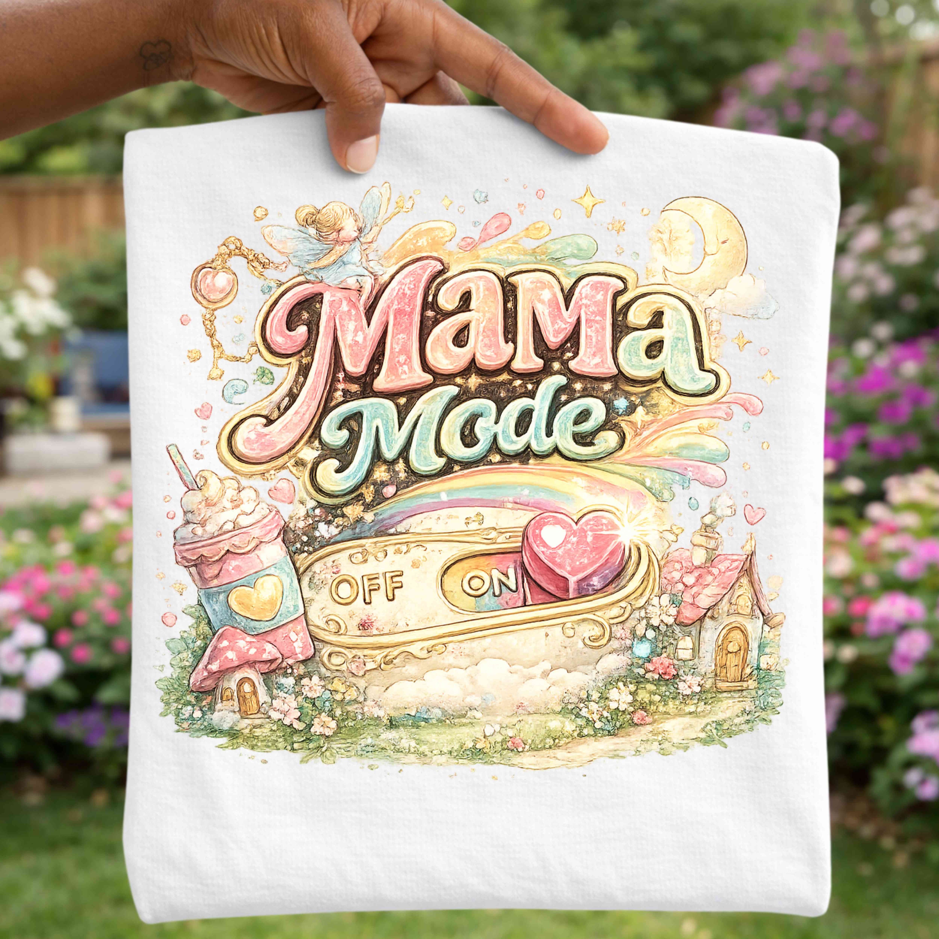 Whimsical Mama Mode Shirt | Cottagecore Mom Tee | Fairy Aesthetic Mama Shirt | Dreamy Mother's Day Gift | Fantasy Mom Shirt
