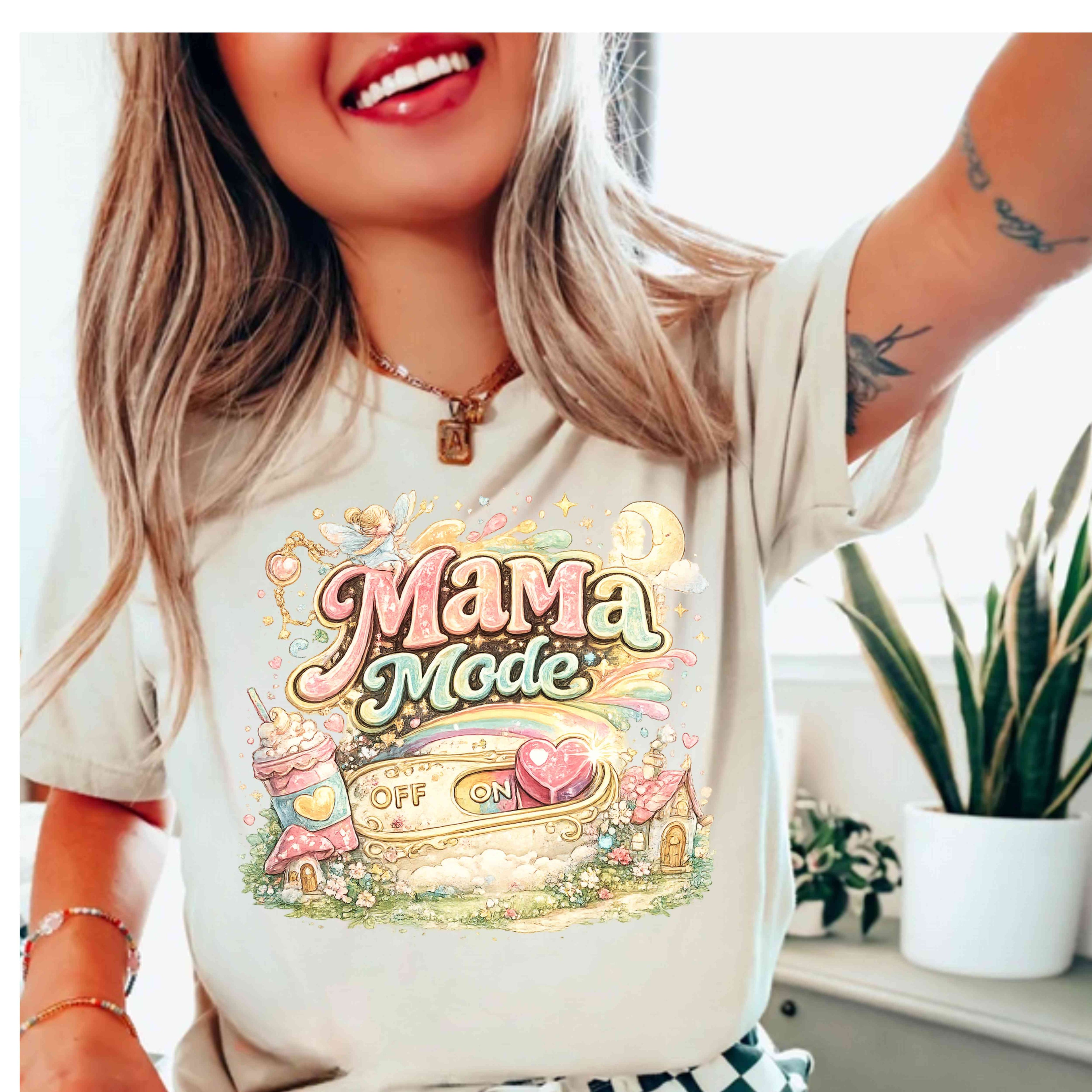Whimsical Mama Mode Shirt | Cottagecore Mom Tee | Fairy Aesthetic Mama Shirt | Dreamy Mother's Day Gift | Fantasy Mom Shirt